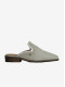 Mule Cubanas em Tecido Beige com Glitter -FREE1001WHITE