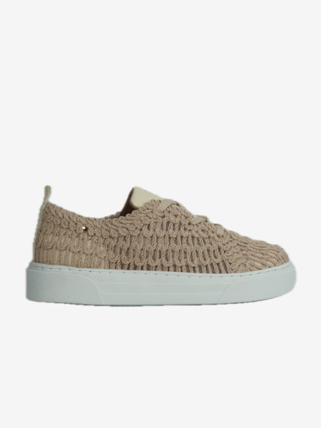 Sapatilhas Cubanas em Crochet Branco