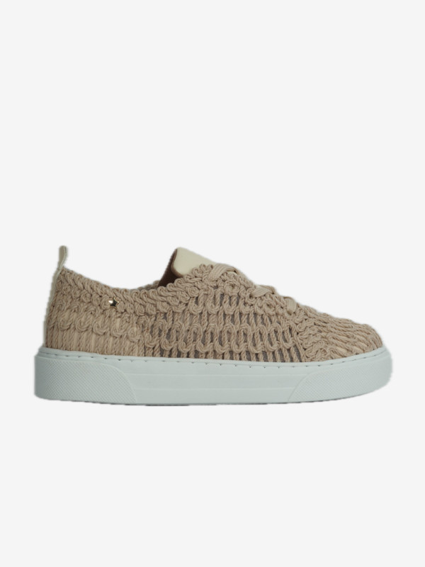 Sapatilhas Cubanas em Crochet Branco