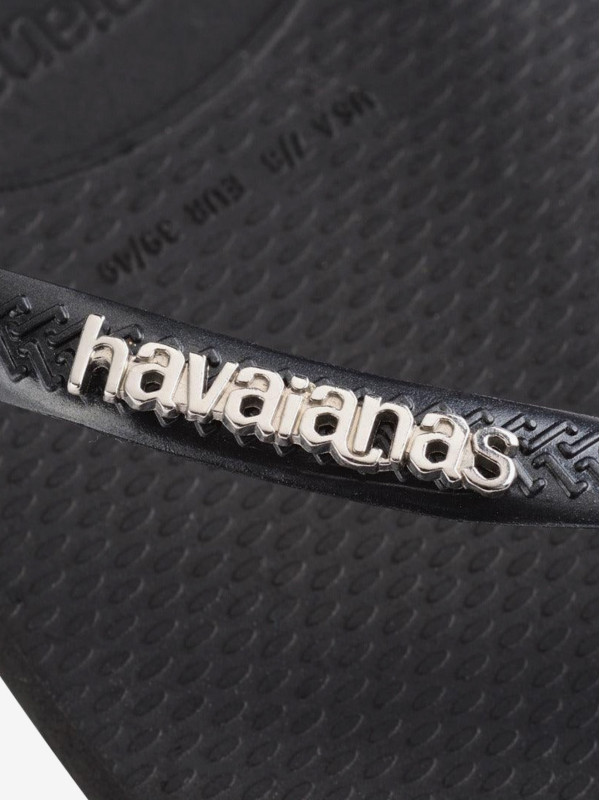 Chinelos Havaianas Square Logo Metallic
