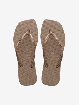 Chinelos Havaianas Square Logo Metallic