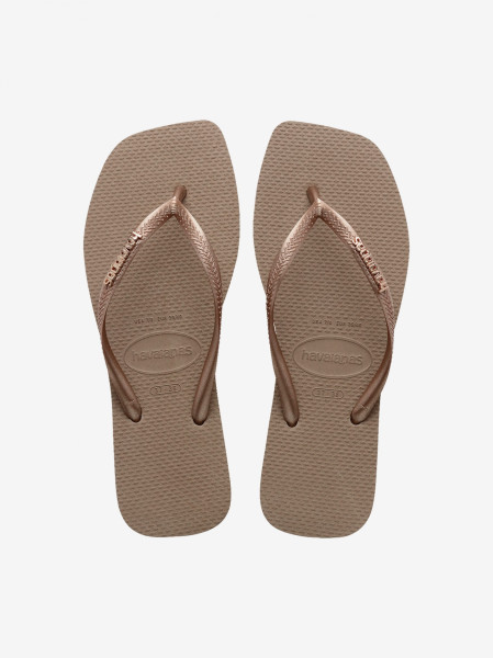 Chinelos Havaianas Square Logo Metallic
