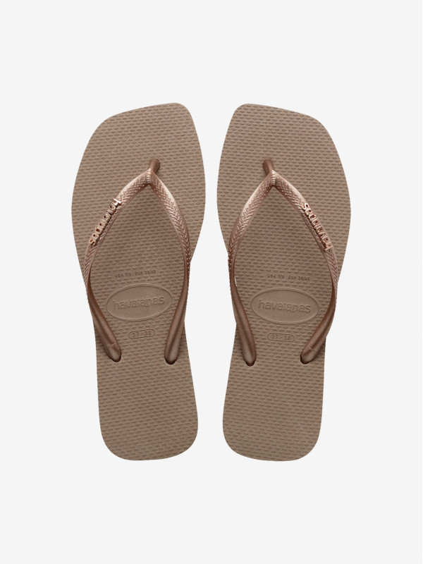 Chinelos Havaianas Square Logo Metallic