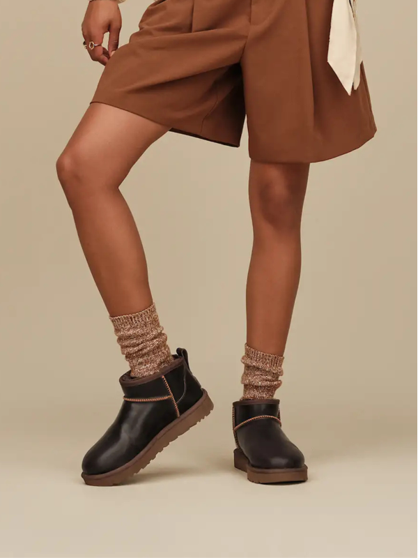 Botas Ugg Classic Ultra Mini Leather Regenerate