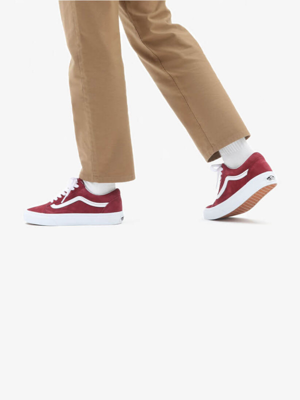 SAPATILHAS VANS OLD SKOOL PIG SUEDE TAWNY PORT