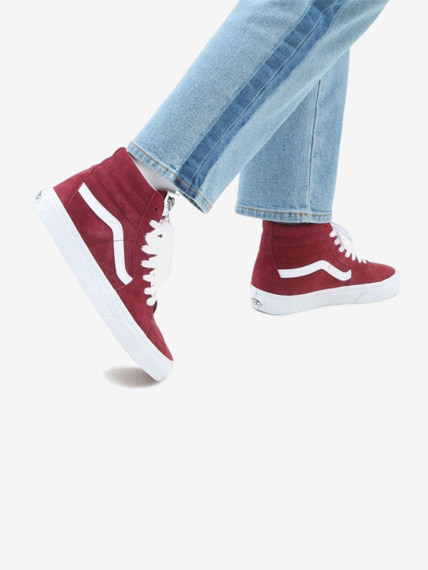 SAPATILHAS VANS SK8-HI PIG SUEDE TAWNY PORT
